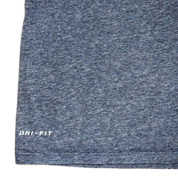 The Nike Tee Mens Dri Fit T Shirt Top Short Sleeve Moisture Wicking Blue Large - Picture 3 of 5